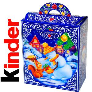 Детский подарок на Новый Год в картонной упаковке весом 630 грамм по цене 1710 руб