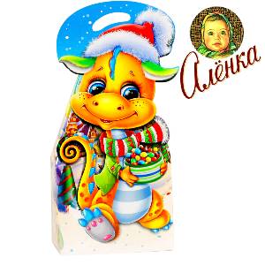 Детский подарок на Новый Год в картонной упаковке весом 750 грамм по цене 631 руб